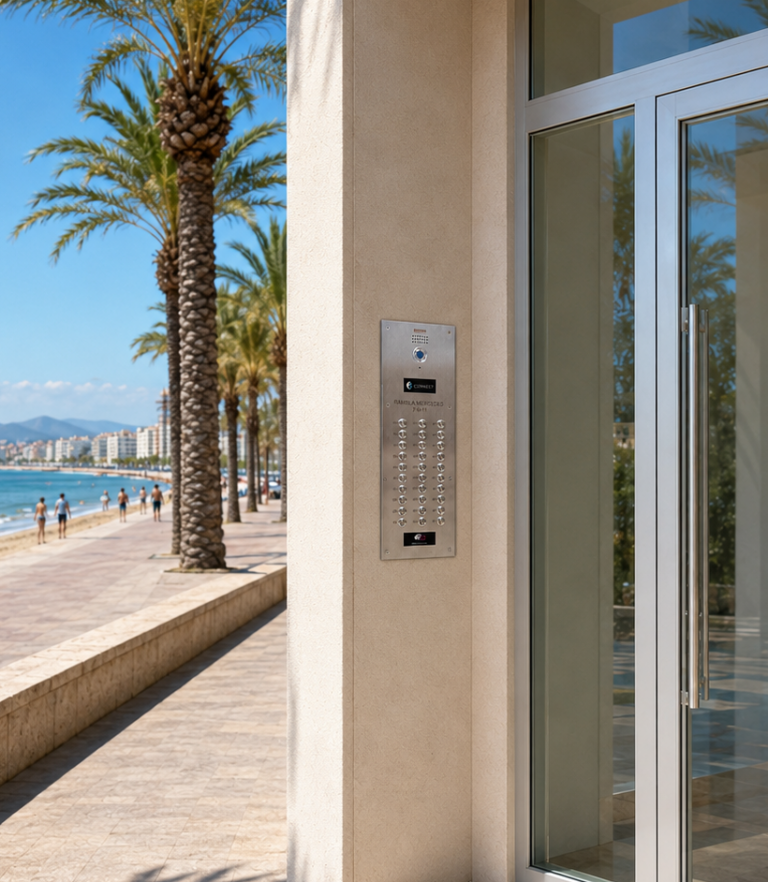 Foto de una placa exterior Marine