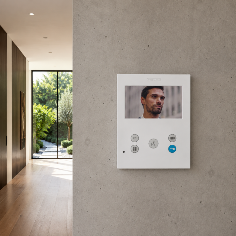 Foto del interior de una vivienda en el recibidor con Monitor Veo XS