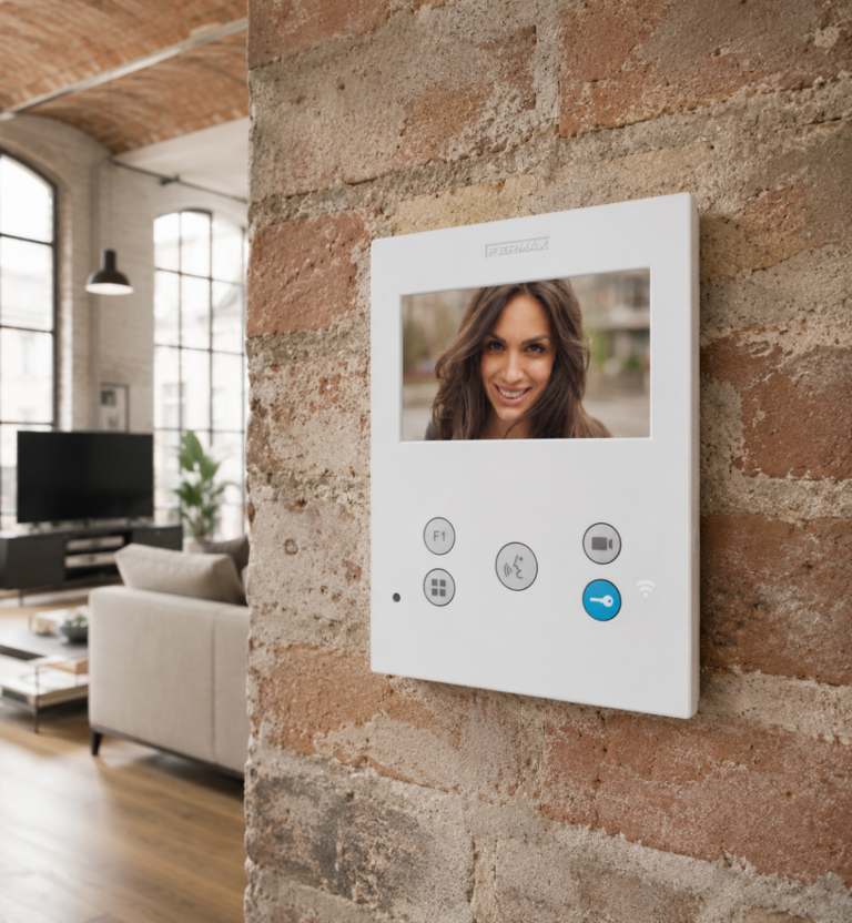 Foto del interior de una vivienda en el recibidor con Monitor Veo XS WIFI