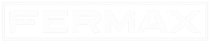 logo de FERMAX en negativo