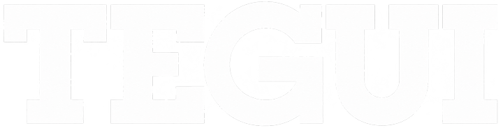 logo de TEGUI en negativo